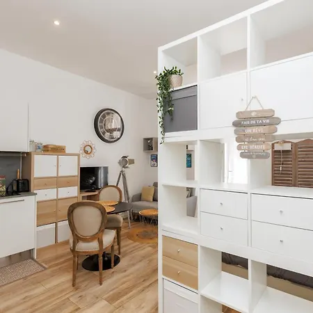 아파트 Le Hub Climatise Avec Terrasse 칸느